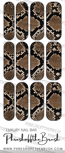 Snake Print Decal